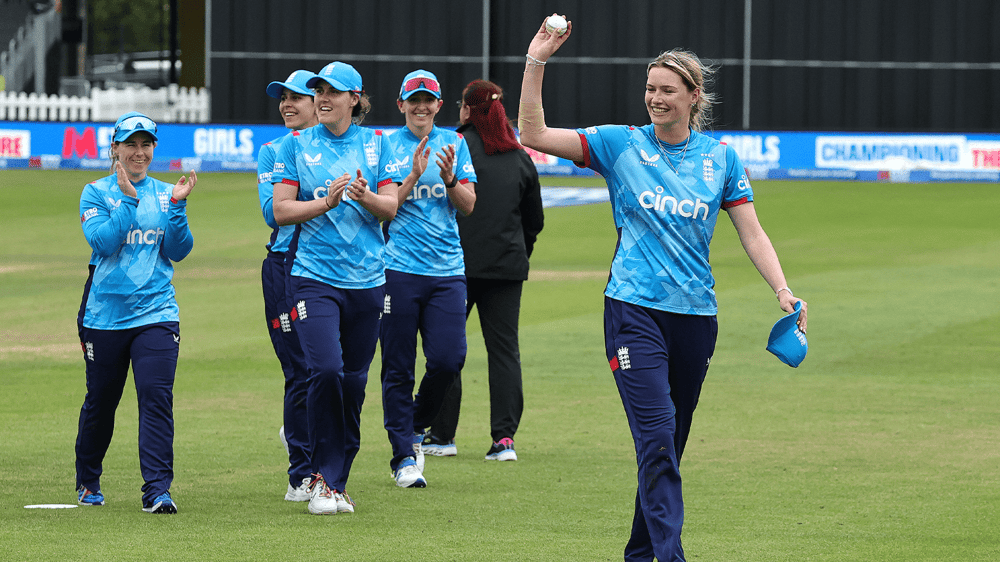 Lauren Bell ODI 5 for ball raise 1920x1080