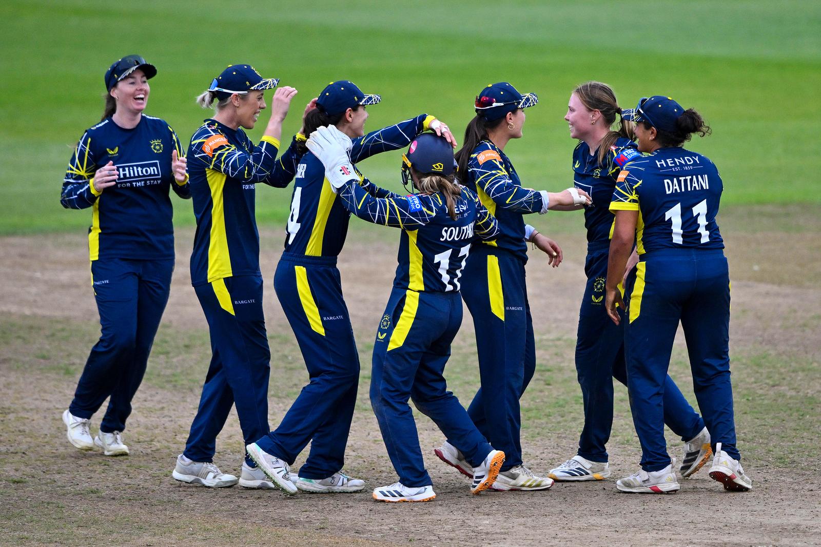 during the Women's Metro Bank One Day Cup Final match between The Blaze and Hampshire Women at Utilita Bowl.